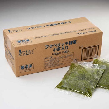 フラペリッチ抹茶小豆入り100g×15袋【F】【業務用】