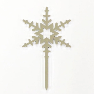 1246 雪の結晶(銀) 1本　ピック　クリスマス限定商品