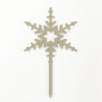 1246 雪の結晶(銀) 1本　ピック　クリスマス限定商品