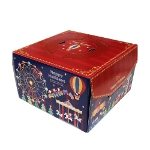 キャリーデコ(トレーなし)　アミューズ　6号　135H　1枚　デコレーションケーキ用ボックス　クリスマス