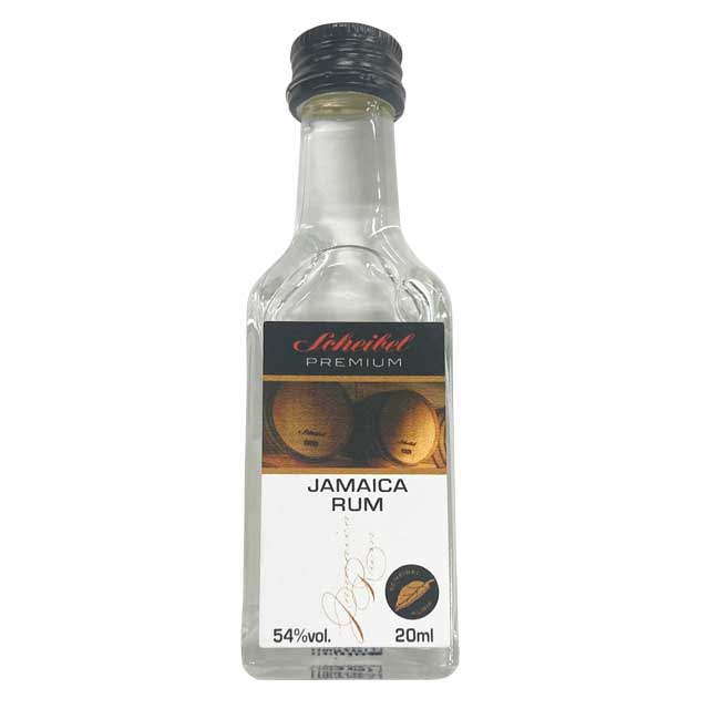 白ジャム　4本 SCHEIBELプレミアムシリーズ ジャマイカ ホワイトラム 54％ 20ml｜洋酒