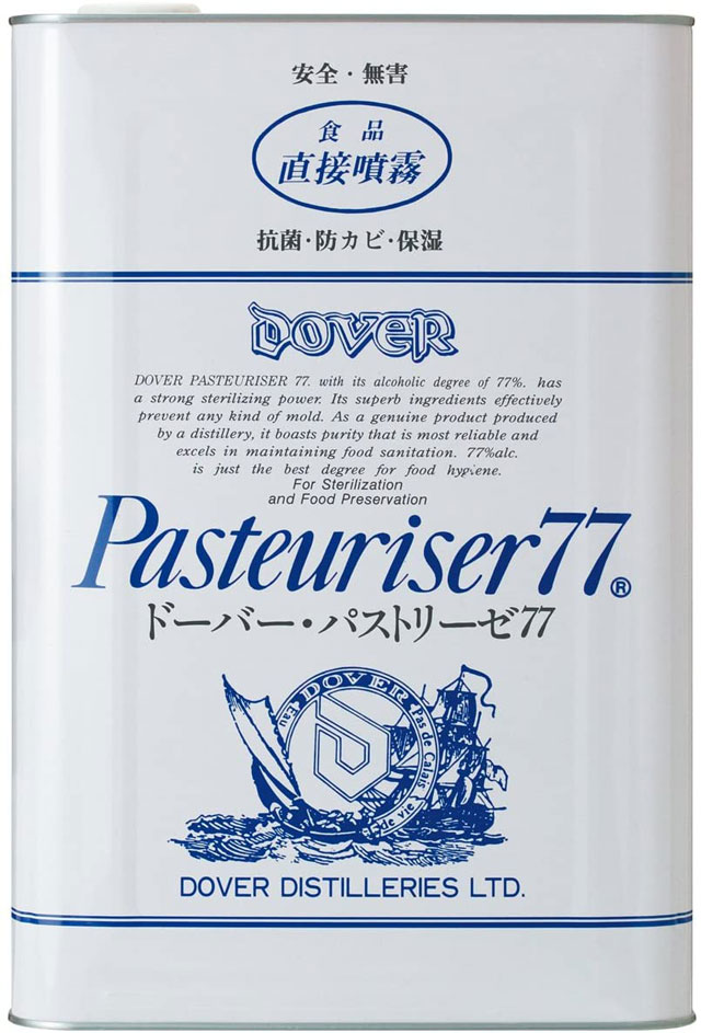 ドーバー パストリーゼ77 15kg(17.2L) 一斗缶 アルコール分77％｜基本 