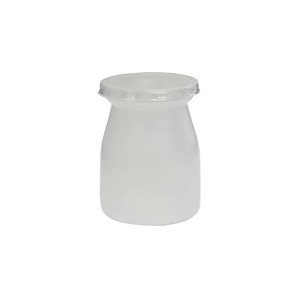 FK耐熱牛乳カップ　ナチュラル(フタ付) ２個
