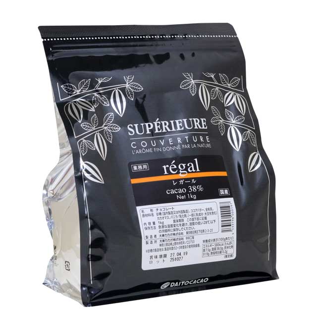 大東カカオ スペリオール レガール 38％ 1kg クーベルチュール 夏季